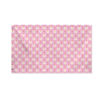 Chicken Love Emoji Pattern Print Polyester Flag