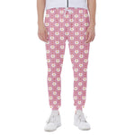 Chicken Love Emoji Pattern Print Scuba Joggers