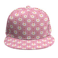 Chicken Love Emoji Pattern Print Snapback Cap