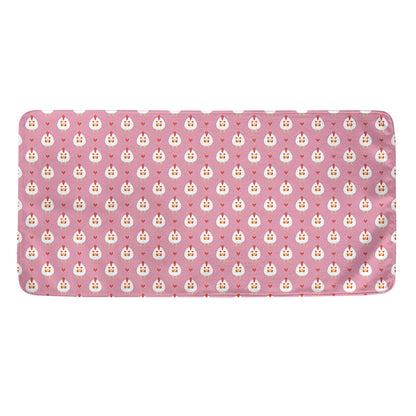 Chicken Love Emoji Pattern Print Towel