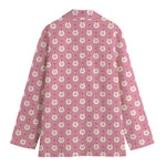 Chicken Love Emoji Pattern Print Women's Blazer