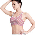 Chicken Love Emoji Pattern Print Women's Sports Bra