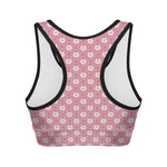 Chicken Love Emoji Pattern Print Women's Sports Bra
