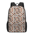 Chicken Painting Pattern Print 17 Inch Backpack