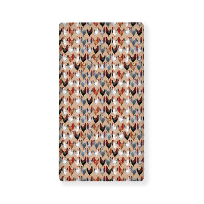 Chicken Painting Pattern Print Baby Crib Sheet