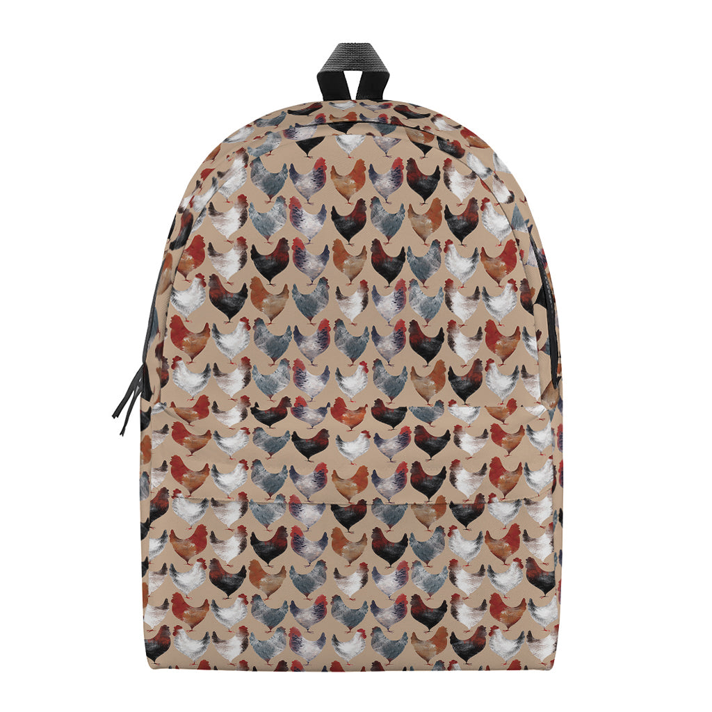 Chicken Painting Pattern Print Backpack