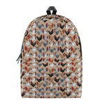 Chicken Painting Pattern Print Backpack