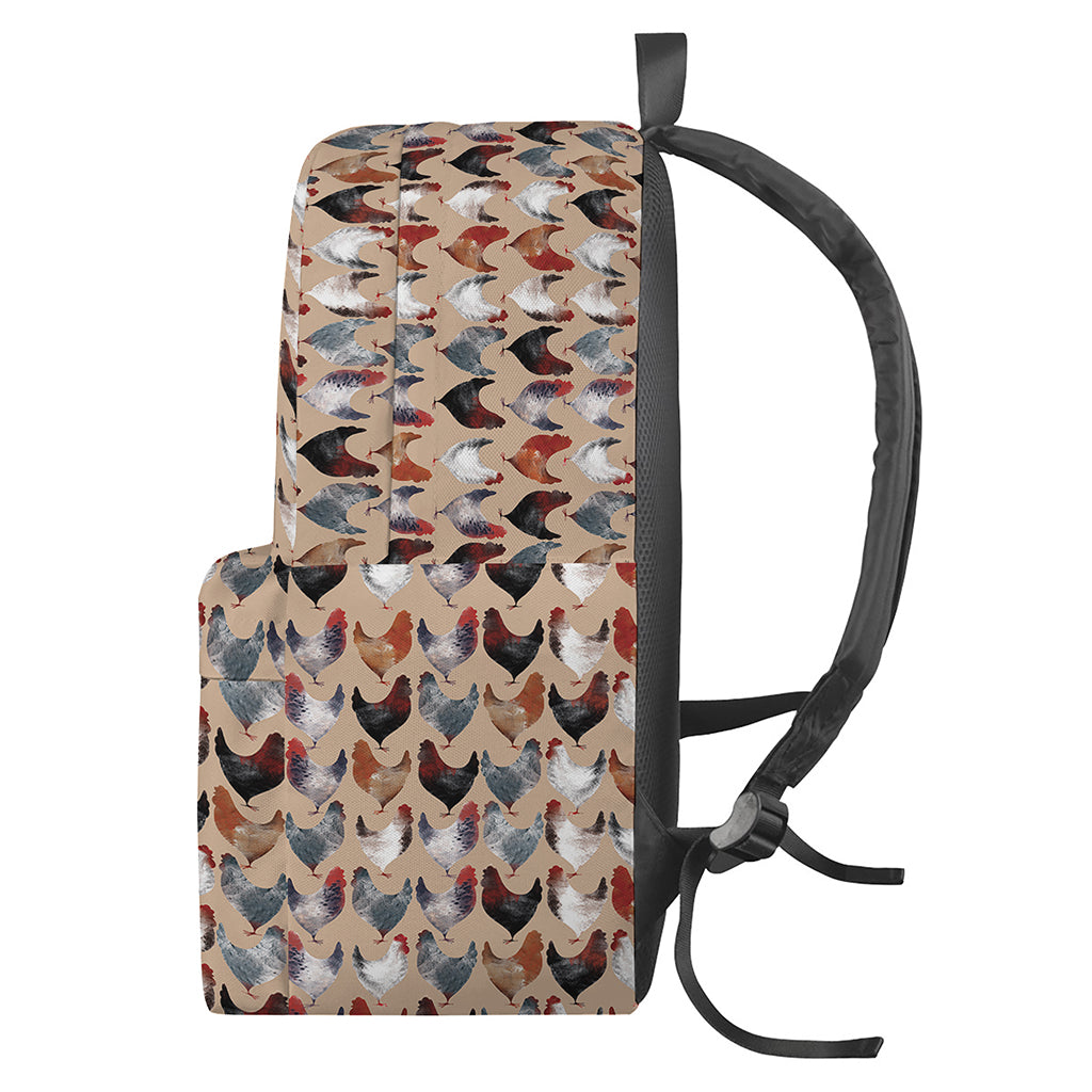Chicken Painting Pattern Print Backpack