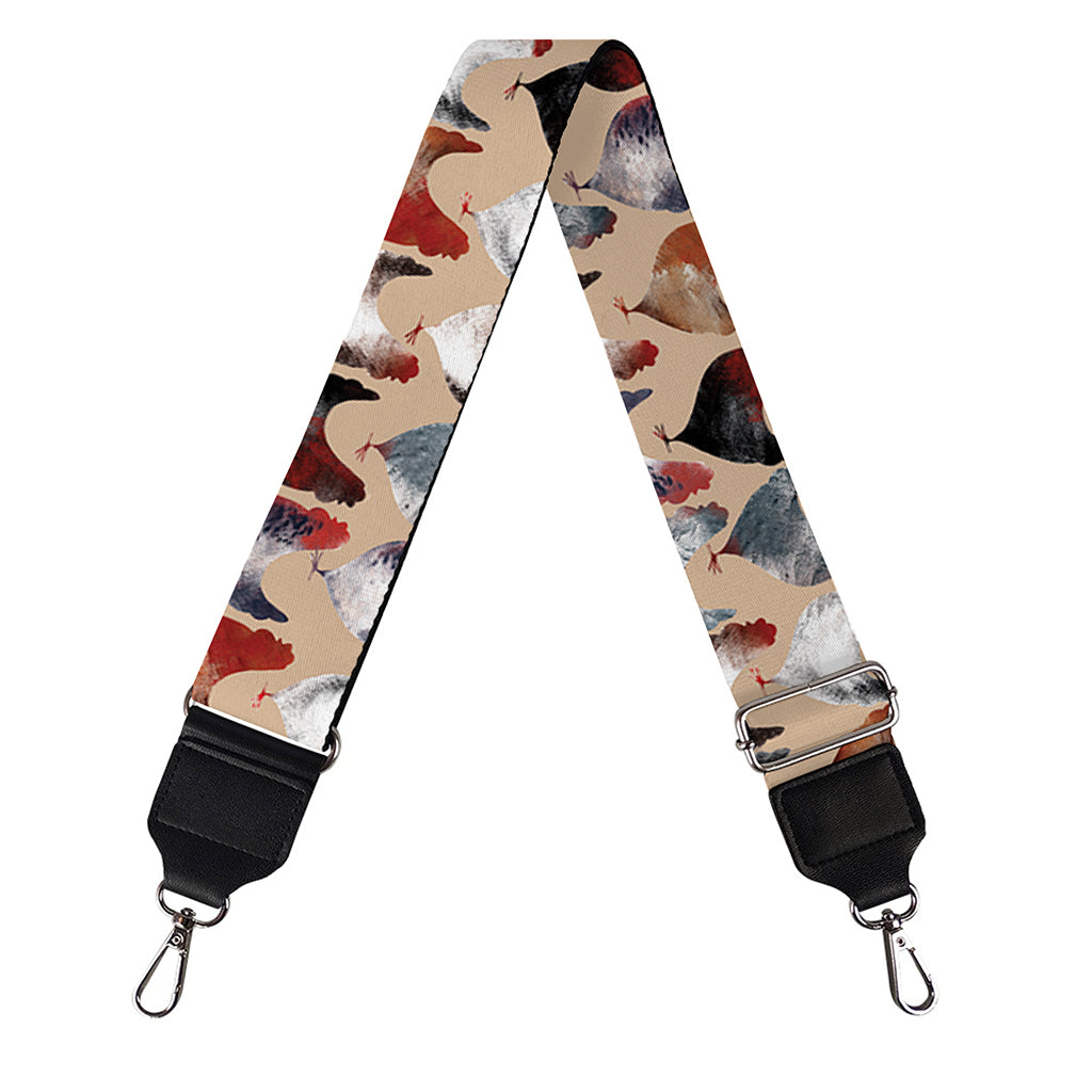 Chicken Painting Pattern Print Bag Strap