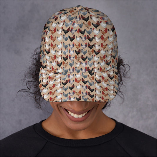 Chicken Painting Pattern Print Baseball Cap