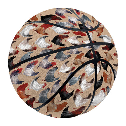 Chicken Painting Pattern Print Basketball