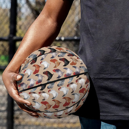 Chicken Painting Pattern Print Basketball