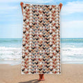 Chicken Painting Pattern Print Beach Towel
