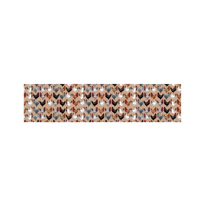 Chicken Painting Pattern Print Bed Runner