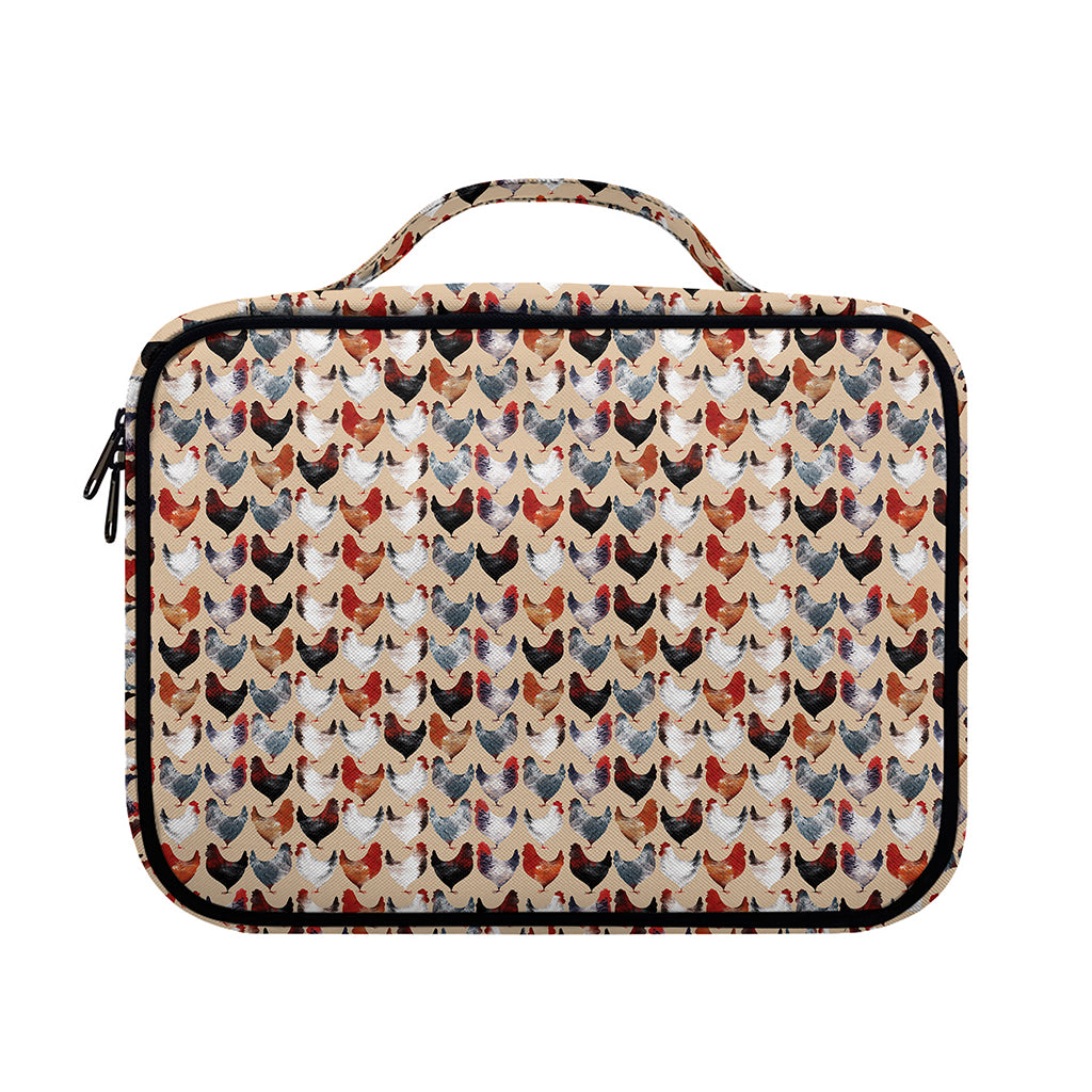 Chicken Painting Pattern Print Briefcase Bible Bag