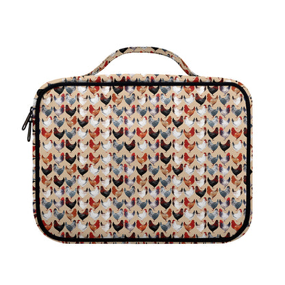 Chicken Painting Pattern Print Briefcase Bible Bag