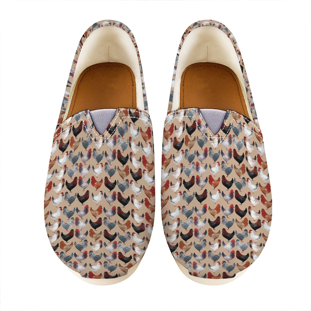 Chicken Painting Pattern Print Casual Shoes