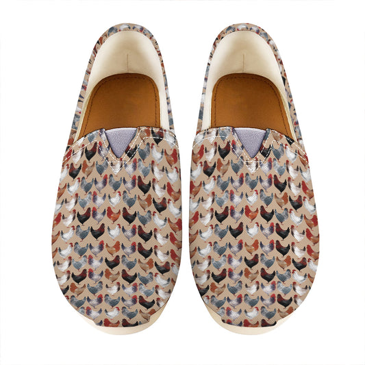 Chicken Painting Pattern Print Casual Shoes