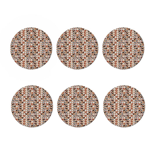 Chicken Painting Pattern Print Coaster Set
