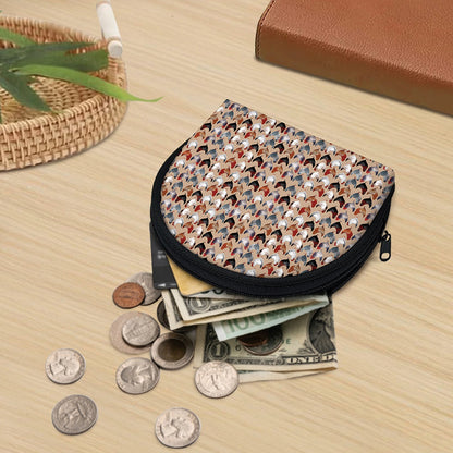 Chicken Painting Pattern Print Coin Purse