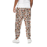 Chicken Painting Pattern Print Cotton Pants