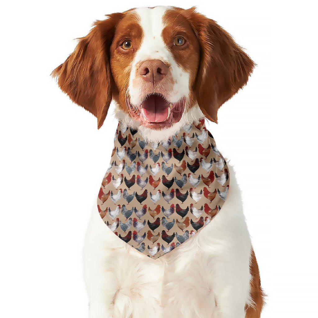 Chicken Painting Pattern Print Dog Bandana