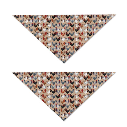 Chicken Painting Pattern Print Dog Bandana