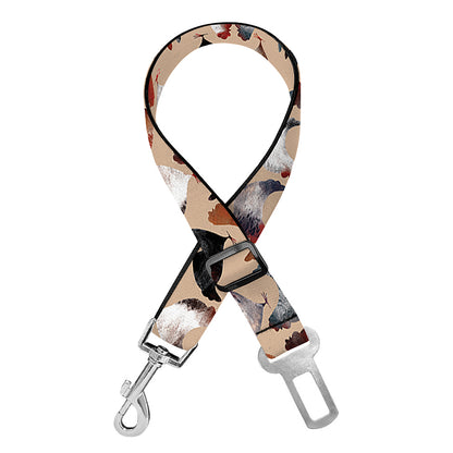 Chicken Painting Pattern Print Dog Seat Belt