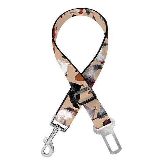 Chicken Painting Pattern Print Dog Seat Belt
