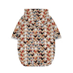 Chicken Painting Pattern Print Dog Zip Up Hoodie