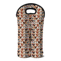 Chicken Painting Pattern Print Double Neoprene Wine Tote