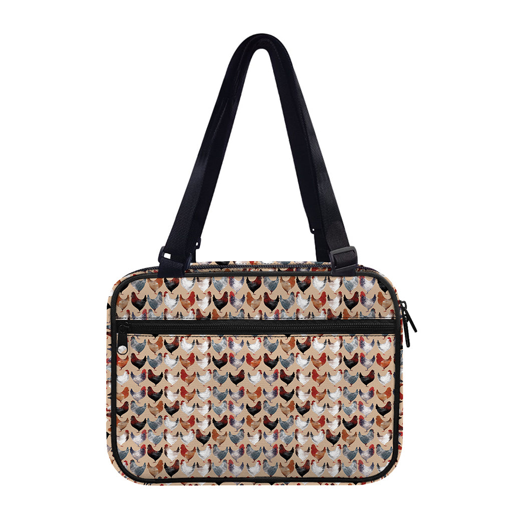 Chicken Painting Pattern Print Double Strap Bible Bag
