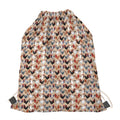 Chicken Painting Pattern Print Drawstring Bag