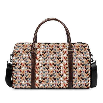 Chicken Painting Pattern Print Duffle Bag