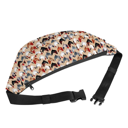 Chicken Painting Pattern Print Fanny Pack