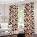 Chicken Painting Pattern Print Grommet Curtains
