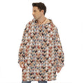 Chicken Painting Pattern Print Hoodie Blanket