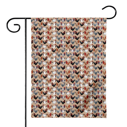 Chicken Painting Pattern Print House Flag