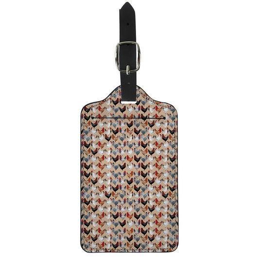 Chicken Painting Pattern Print Luggage Tag