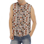 Chicken Painting Pattern Print Men's Fitness Tank Top