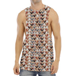 Chicken Painting Pattern Print Men's Muscle Tank Top