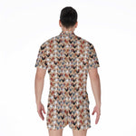 Chicken Painting Pattern Print Men's Rompers
