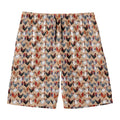 Chicken Painting Pattern Print Men's Swim Trunks