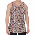 Chicken Painting Pattern Print Men's Velvet Tank Top