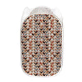 Chicken Painting Pattern Print Mesh Laundry Hamper