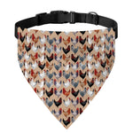 Chicken Painting Pattern Print Over The Collar Dog Bandana