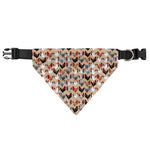 Chicken Painting Pattern Print Over The Collar Dog Bandana