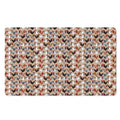 Chicken Painting Pattern Print Polyester Doormat