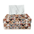 Chicken Painting Pattern Print Rectangle Tissue Box Cover