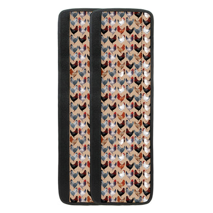 Chicken Painting Pattern Print Refrigerator Handle Covers